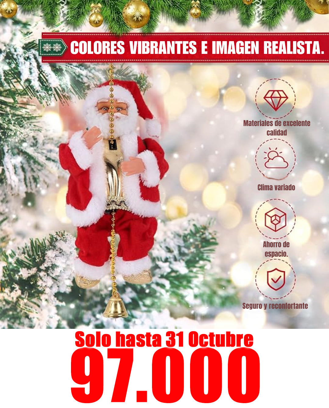 papa noel escalador
